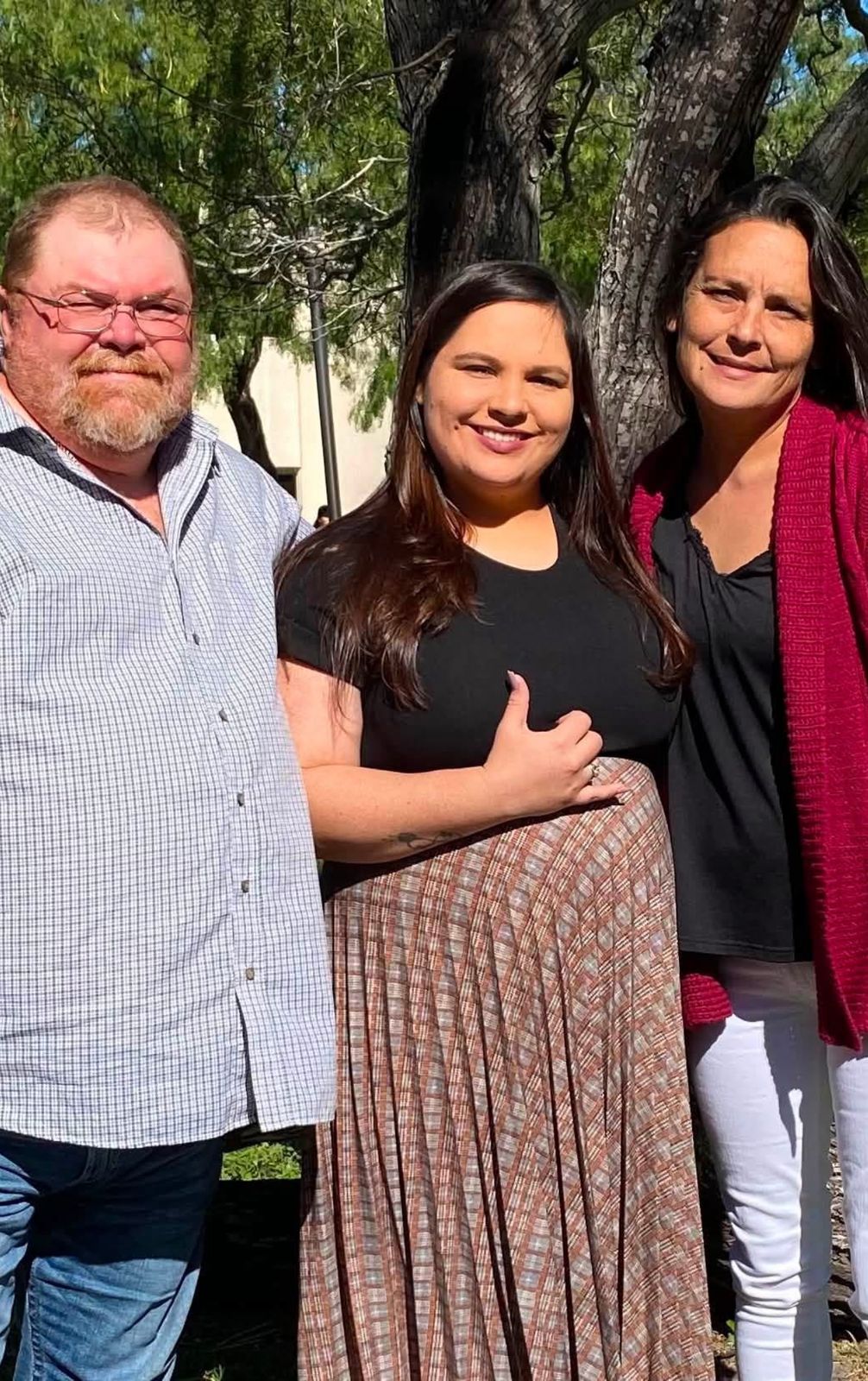 Neil outdoors with family